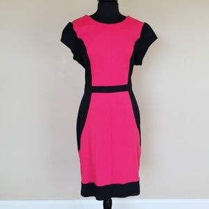 XL Nicole Miller Red & Black Bodycon Dress
